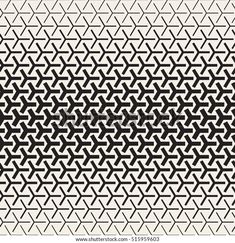 an abstract black and white pattern with many intersecting lines in the center, as well as two