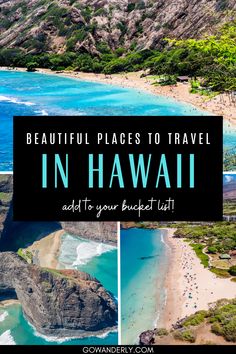 15 of the most beautiful places to visit in Hawaii, perfect for your travel itinerary. Best Places In Hawaii, Places To Visit In Hawaii, Hawaii Islands, Hawaii Itinerary, Best Island Vacation, Most Beautiful Places To Visit, Best Places To Vacation