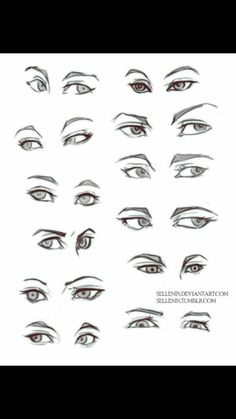 various types of eyes are shown in this drawing lesson, which shows how to draw an eye