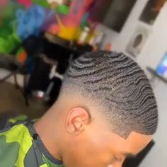 Men Waves Haircut, Men Waves, Black Man Haircut Fade, Fade Haircut Designs, Men Fade Haircut Short, Types Of Waves, Waves Hairstyle