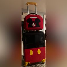 Bought This As A Collectors Piece Years Ago. Protective Plastic Still In Tact. Suitcase Has Never Been Used Or Even Opened. Was Delivered Directly To My House 7 Years Ago From Actual Hollywood Studios Gift Shop. He Has Sat In Storage Ever Since! Beautiful Piece! Very Rare Mickey Piece. There Is A Matching Minnie Unfortunately That Was Already Sold Out :( Note: Bag Is Not Scuffed That Is The Protective Plastic Disney Bags, Cell Phone Holster, Disney Bag, Phone Holster, Hollywood Studios, Wallet Shop, Walker Boots, Fit N Flare Dress, Rain And Snow Boots