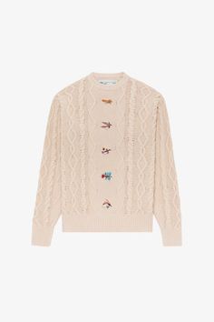 Men's Fly Fishing Crewneck Sweater - Aimé Leon Dore / Woolrich Beige | Woolrich Bulgaria Fly Fishing Shirts, Fishing Jacket, Leon Dore, Aime Leon Dore, Latest Sweater, Knitwear Men, Sweater Making, Fishing Shirts, Knit Cotton