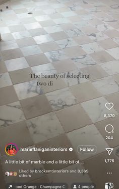 the tile floor has been cleaned and is white