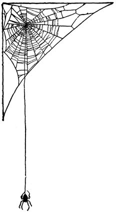 a spider web hanging from the side of a pole with its legs spread out and it is