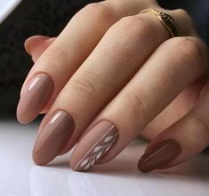 Nail Nail Designs, Fruit Nail Art, Fall Gel Nails, Nude Nail Designs, Modern Nails, Beige Nails, Ideas Nails, Nail Nail