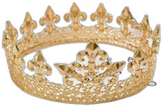 Head Crown, Metal Crown, Tiara Hairstyles, Rhinestone Tiara, Crown Hairstyles, Metallic Hair, Mens Gold, Tiaras And Crowns, White Crystal