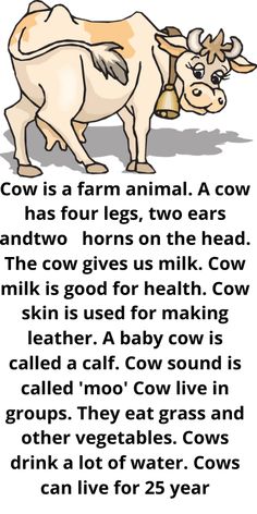 an animal with the words cows on it