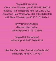 Raw Hair Vendors Wholesale List, Wig Vendors List, Hair Extensions Business Name Ideas, Raw Hair Vendors, Wig Business Names Ideas, Hair Business Names, Business Vendors