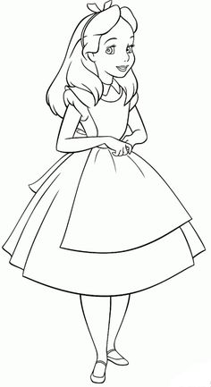 the princess from disney's sleeping beauty in her dress and tiara coloring page