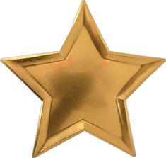 a gold star shaped object on a white background