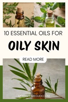 Discover the best essential oils for oily skin that can help balance your complexion. Try a DIY all-natural face oil using oils like Frankincense, Carrot seed, and Argan. Combat excess oil with a blend of Ylang-ylang, Geranium, and Sandalwood essential oils. Rose and Myrrh are also great additions to your oily skin routine. Treat acne-prone skin with these effective herbal remedies. Essential Oils For Face Skincare, Oils For Acne Prone Skin, Essential Oils Skin Care, Homemade Shower Gel, Carrier Oils For Skin, Oily Skin Routine, Natural Face Oil, Control Oily Skin