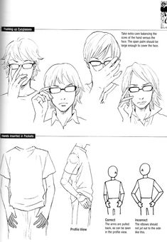 the instructions for how to wear glasses