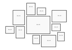 the square and rectangles are shown with one side missing from each other, which is