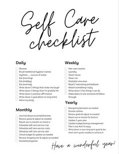 Self Care Checklist - Etsy How To Not Care, Self Care List, Self Care Checklist, Self Care Ideas, Confidence Tips, Positive Self Affirmations