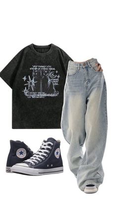 Outfit Ideas Shirt, Ootd School, Shirt Outfit Ideas, School Street, Shirt Design Ideas, Baggy Outfit Ideas, Wallet Minimalist, Baggy Clothes, Outfit Inspo Casual