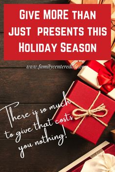 Here's how to make the Holiday Season so much more than just giving and receiving presents! Best Presents, Enough Money, Free Things, Wonderful Things, Just Giving, Easy Steps, Tis The Season