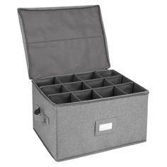 PRICES MAY VARY. Polyester PREMIUM GLASS STORAGE BOX -Wine Glass Storage Box with Dividers Holds up to 12 wine glasses, Dimensions are 17''L x 13'' W x 10''H, with 12 padded compartments that each measure 4¼'' x 4¼''. DURABLE MATERIAL - Stemware storage cases for Glass Stemware is made from premium polyester and sturdy thick cardboard, soft quilted padding for added protection.All the fabric we used are environmental. Please feel free to use. DOUBLE STRONG ZIPPER - Glassware storage containers, Containers For Storage, Wine Glass Storage, China Storage, Stemware Storage, Glassware Storage, White Wine Glasses, Ceiling Fan In Kitchen, Wine Box, Crystal Light