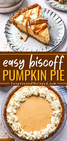 Here's a great addition to your Thanksgiving menu ideas! Biscoff Pumpkin Pie is made with Biscoff cookie butter and a Biscoff cookie crust. It is the easiest pumpkin pie recipe out there! Pin this Thanksgiving sweet treat! Pumpkin Pie With Biscoff Crust, Cookie Butter Pumpkin Pie, Biscoff Pumpkin Cheesecake Bars, Cookie Butter Pumpkin Cheesecake, Biscoff Pumpkin Pie, Cookie Butter Pie Recipes, Biscoff Pie Crust, Unique Pumpkin Pie Recipes, Pumpkin Thanksgiving Desserts