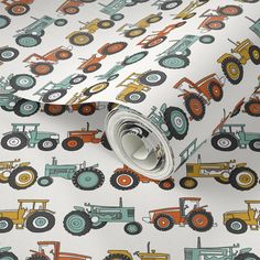 an image of a wallpaper with tractors on it