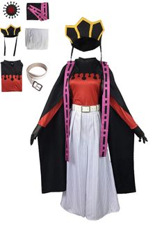 PRICES MAY VARY. Anime Cosplay Costume for Women Material: polyester. Soft and comfortable, good quality. Package include: kimono + cloak + shirt + girlde + accessories. Occasion: cosplay, comic convention, Halloween, party, outdoor, gift for friends or family. Please check the size chart carefully, it's probably different with your regular size. Size Small: Height: 63-65 inch/160-165 cm; Bust: 31-34 inch/79-87 cm; Waist: 24-26 inch/60-67 cm; Size Medium: Height: 65-67 inch/165-170 cm; Bust: 34- Doma Cosplay, Twelve Kizuki, Outfit Kimono, Cos Clothing, Demon Costume, Cloak Dress, Kimono Outfit, Costume For Women, Anime Demon Slayer