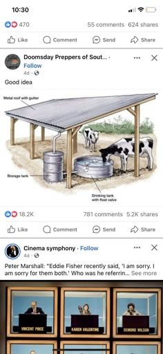 an image of some cows in a barn with the caption's below it