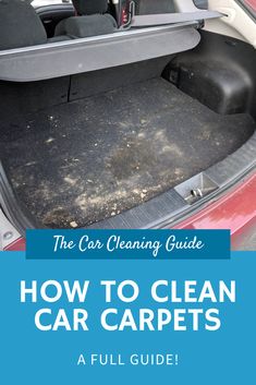 the car cleaning guide how to clean car carpets and other things that are in it