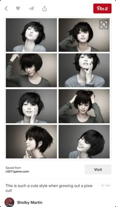 Q French Roll Hairstyle, Short Sassy Haircuts, Sassy Haircuts, Short Grunge Hair, Sims Hair, Short Hair Haircuts, Cut My Hair, Grunge Hair