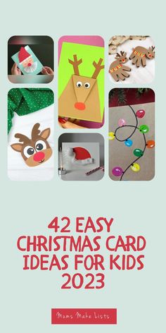 christmas card ideas for kids that are easy to make