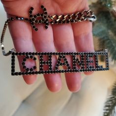 Gorgeous! 2018 Collection By Karl Lagerfield Ruthenium Plated And Strass Made In Italy Length 16.25" Maximum Length 19" Ornament Length 1" Ornament Width 3.5" Excellent Condition Poshmark Will Authenticate Jewelry Chanel, Chanel Necklace, Chanel Jewelry, In Italy, Chanel, Plating, Women Jewelry, Italy, Black