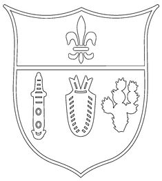 the coat of arms of france coloring page