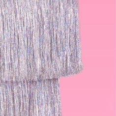 Make the whole place shimmer with this absolutely bejeweled fringe chandelier! Purchase includes one fringe chandelier Product dimensions 16" tall x 12" wide Comes ready to party - simply hang with attached string Party Chandelier, Fringe Chandelier, Iridescent Foil, Silver Tinsel, Chandelier Decor, Party Hats, Party Time, The Whole, Foil