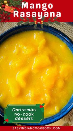 Mango Rasayana is a popular Indian dessert that’s made with just four ingredients and requires no cooking! Ready in less than 10 minutes, this easy-to-prepare dish is perfect for festive occasions like Christmas or when you want a quick and refreshing treat. Enjoy the natural sweetness of mangoes in this simple recipe. Check out this Indian Christmas dessert now!