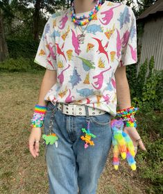 Decora Fashion Outfits, Kidcore Fashion, Sea Punk, Clown Clothes, Androgynous Outfits, Alt Clothes, Crazy Outfits, Estilo Punk, Really Cute Outfits