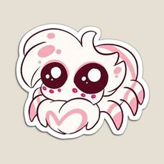 an animal sticker with big eyes