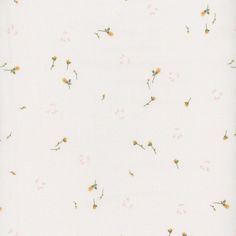 a white background with yellow and pink flowers