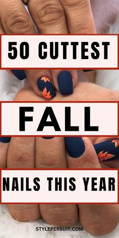 Simple Fall Nails, Fall Manicure, October Nails, Seasonal Nails, Thanksgiving Nails, Gradient Nails