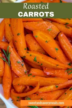 a plate with the best roasted carrots