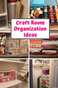 craft room organization ideas with lots of storage space in the bottom and bottom, on top