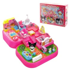 hello kitty kitchen playset with accessories and instructions for making it look like a doll house