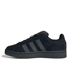 adidas Campus 00s 'Core Black' ID2064 Campus 00s Shoes Black, All Black Adidas Campus, Adidas Shoes Campus 00, Cute Black Sneakers, Adidas Campus00s, Adidas Shoes Campus, Black Adidas Campus, Adidas Campus 00s Black, Black Campus