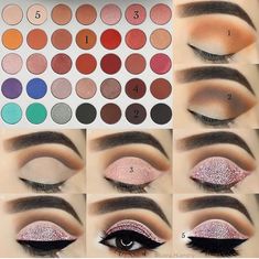 Step By Step Eyeshadow, Eye Makeup For Brown Eyes, Jaclyn Hill Makeup, Eye Makeup Natural, Jaclyn Hill Eyeshadow Palette, Eyeshadow Tutorial For Beginners, Smink Inspiration, Eye Makeup Steps, Jaclyn Hill