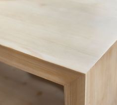 a close up view of a wooden table