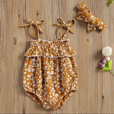 New Baby Girls Daisy Bodysuit & Headband Never Worn, Still In Package Bought From Amazon Size Range 6-12 Months Newborn Baby Girl Clothes, Nice Rompers, Clothing Outfits, Newborn Baby Girl, Toddler Clothing