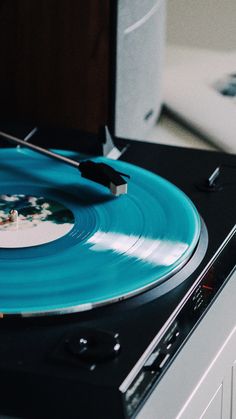 a turntable with a record player on it