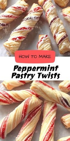 how to make peppermint pastry twists