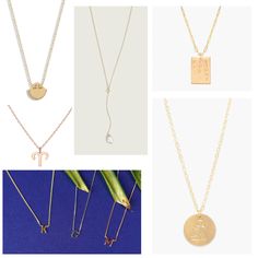 The 8 Pieces of Timeless Jewelry You Should Buy in Your Twenties - College Fashion Initial Necklaces, Zodiac Necklaces, Metal Stamping