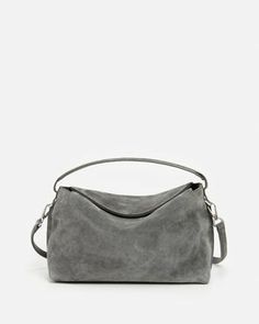 Clay Clutch Suede Sand Grey Bag Outfit, Grey Bag, Suede Handbags, Naturalizer Shoes, Grey Suede, Belt Accessories, Clean Shoes, Mini Handbags, Fall Shoes