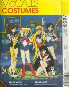 an advertisement for the sailor moon movie with four girls dressed in sailor costumes and cats