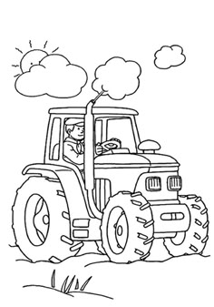 Tractor Coloring Pages for kids: These tractor coloring pages printable will surely provide your boy with the sense of adventure he desires while also teaching him the finer art of coloring. Tractor Coloring Pages, Kindergarten Coloring Pages, Boy Coloring, Truck Coloring Pages, Cars Coloring Pages, Coloring Pages For Boys, Colouring Printables, Printable Coloring Book