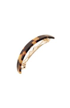 France Luxe Skinny Mini Volume Barrette - Classic is a chic accent piece. Handcrafted in France and polished to perfection, the barrette features a large clasp, making it an excellent choice for styling small amounts of thicker hair or a lot of medium hair. With its versatile size and luxurious look, this eye-catching barrette is an elegant addition to your collection.Product Features:- Handmade in France- Versatile styling solution- Strong French-style barrette clasp- Made of luxurious cellulos Gold Barrette, Hair Accessories Ponytail, Fine Straight Hair, Cool Girl Outfits, Onyx Colour, Xmas List, Thicker Hair, Padded Headband, Claw Hair Clips